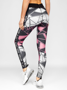 Jasnoróżowe legginsy damskie Denley 20432