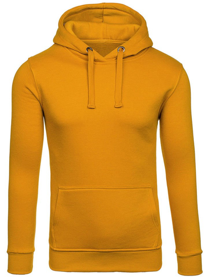Bluza męska z kapturem camelowa kangurka Denley 2009