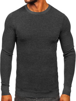 Antracytowy sweter męski Denley W2-20124