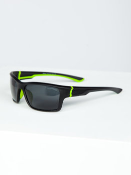 Czarno-zielone okulary przeciwsłoneczne Denley MIAMI6