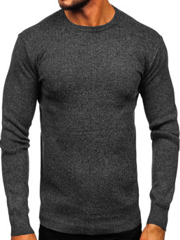 Czarny sweter męski Denley S8309
