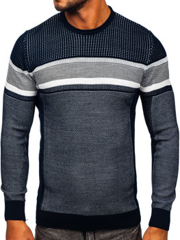 Granatowy sweter męski Denley 2510