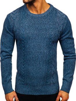 Sweter męski niebieski Denley H1937