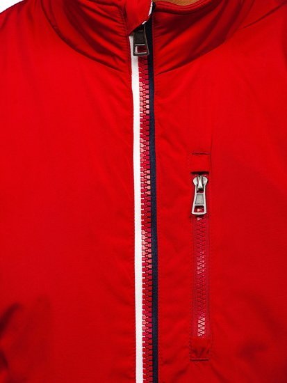 Czerwona kurtka męska przejściowa Denley WX031A