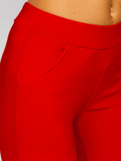 Czerwone legginsy damskie Denley YW01056