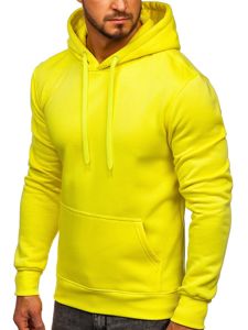 Bluza męska z kapturem żółty-neon kangurka Denley 2009