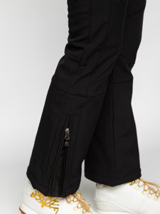Czarne spodnie trekkingowe damskie Denley W702