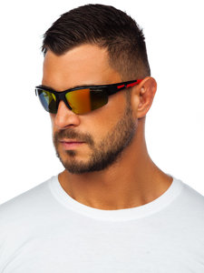 Czerwone okulary przeciwsłoneczne Denley MIAMI10